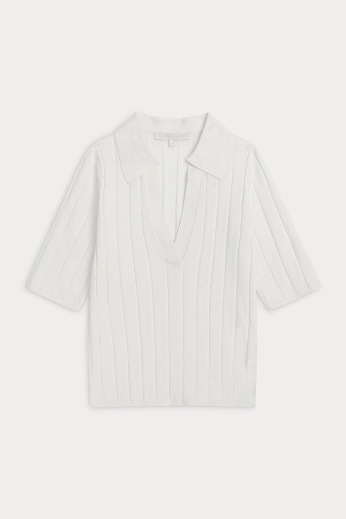 BLAIRE RIBBED POLO
