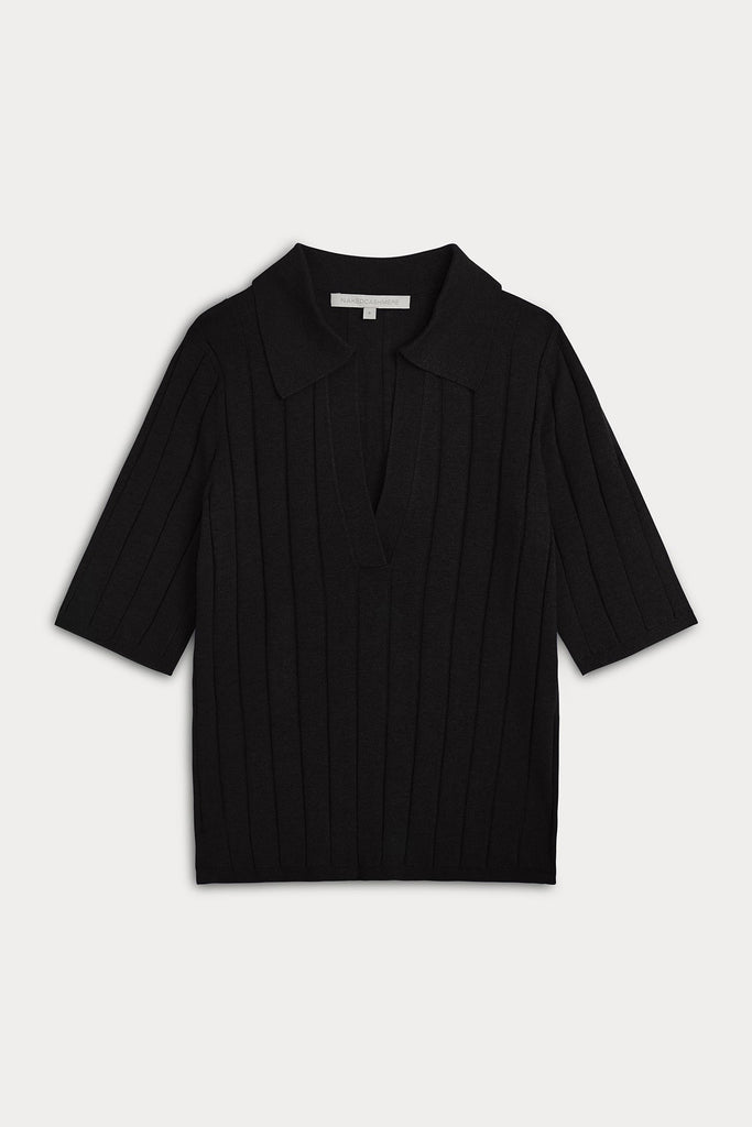 BLAIRE RIBBED POLO