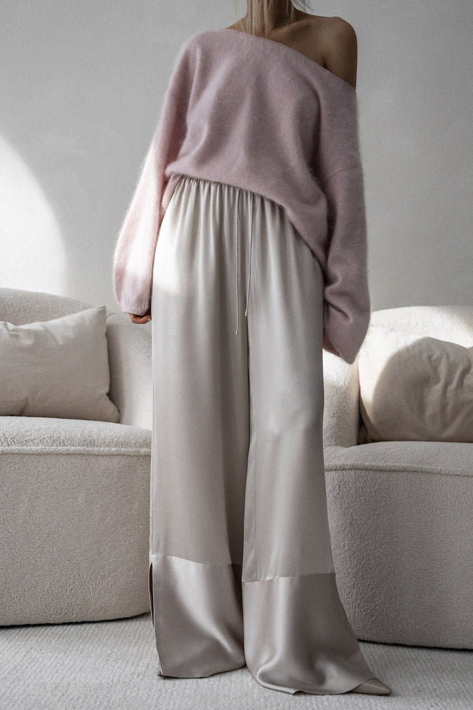 MOLLY SILK WIDE-LEG PANT