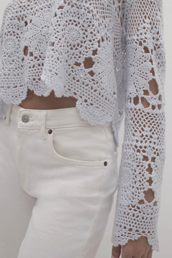 BRIA CROCHET CREWNECK
