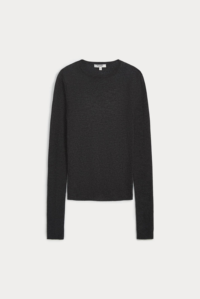 AMBER CASHMERE CREWNECK