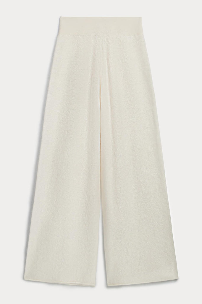 PHILIPA BRUSHED CASHMERE WIDE-LEG PANT