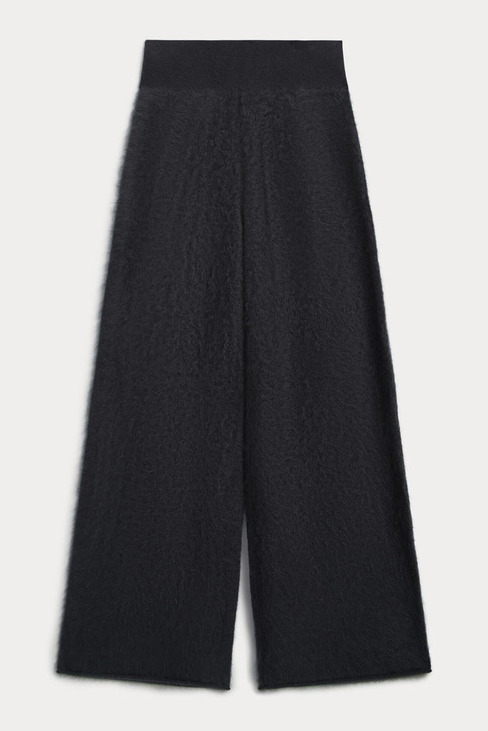 PHILIPA BRUSHED CASHMERE WIDE-LEG PANT