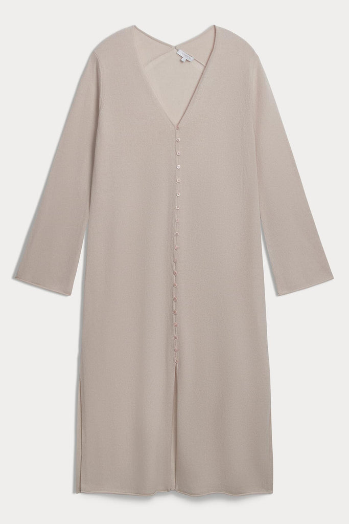 ELOISE BUTTON-FRONT CASHMERE KAFTAN