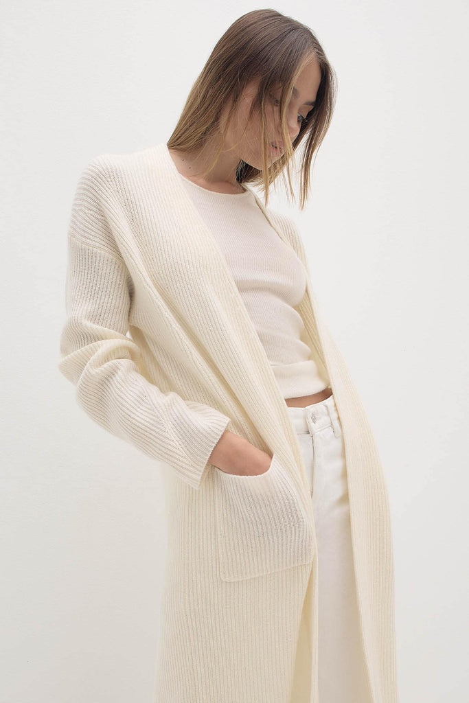 ALISE LONGLINE CASHMERE CARDIGAN