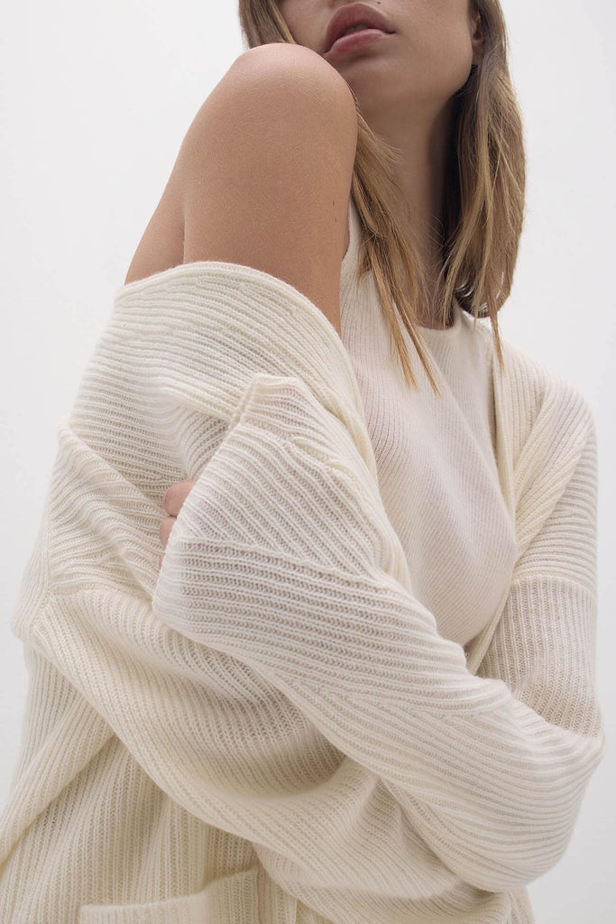 ALISE LONGLINE CASHMERE CARDIGAN