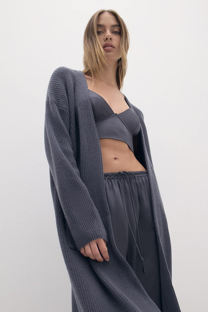 ALISE LONGLINE CASHMERE CARDIGAN