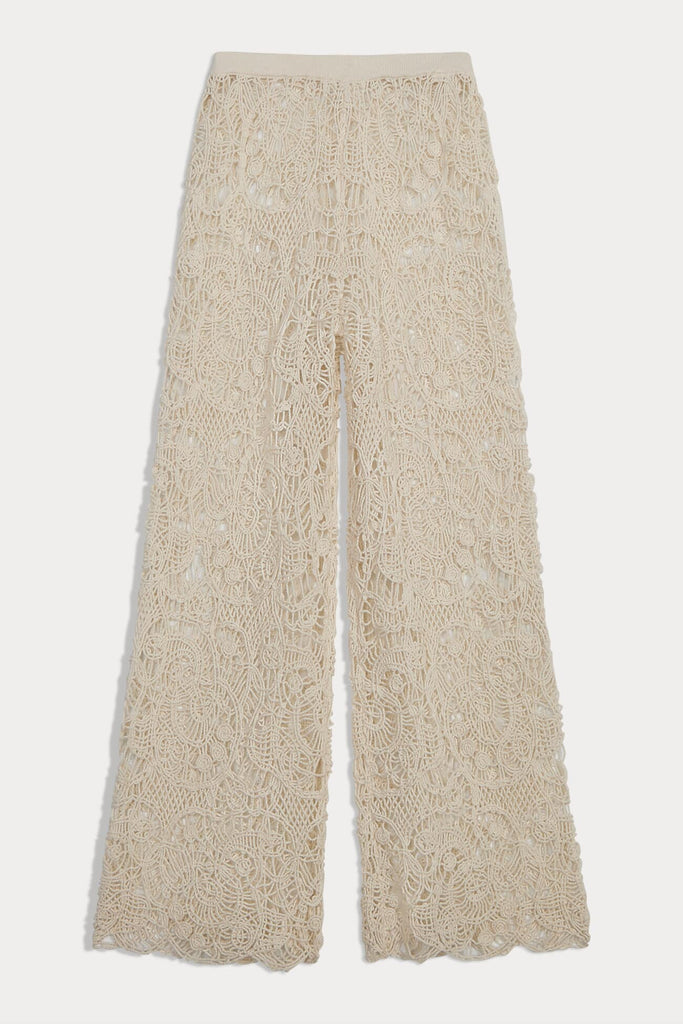 LORRAINE CROCHET CASHMERE BLEND PANT