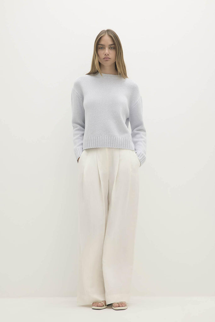 SHELLEY ORGANIC CASHMERE BLEND CREWNECK SWEATER
