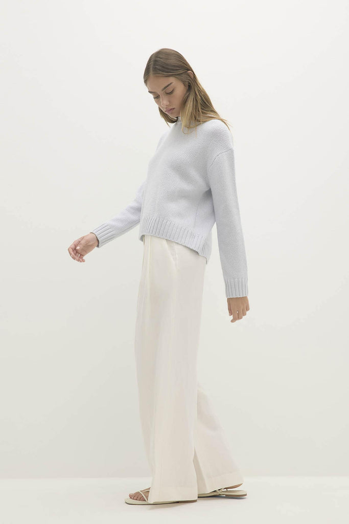 SHELLEY ORGANIC CASHMERE BLEND CREWNECK SWEATER