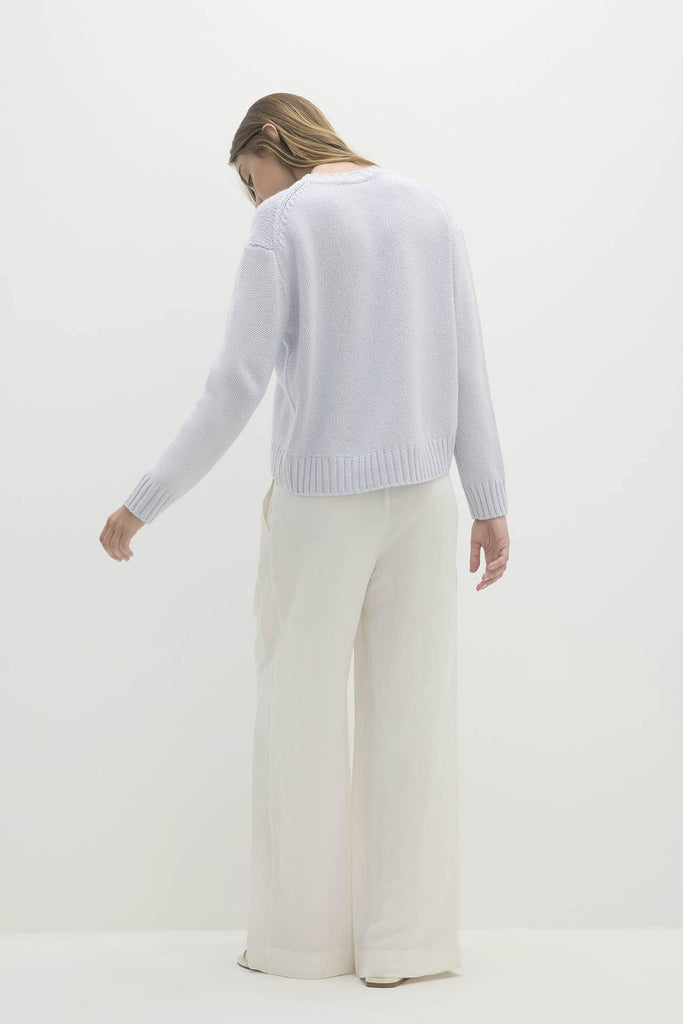 SHELLEY ORGANIC CASHMERE BLEND CREWNECK SWEATER