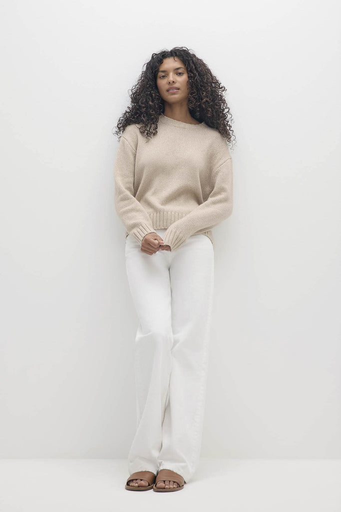 SHELLEY ORGANIC CASHMERE BLEND CREWNECK SWEATER