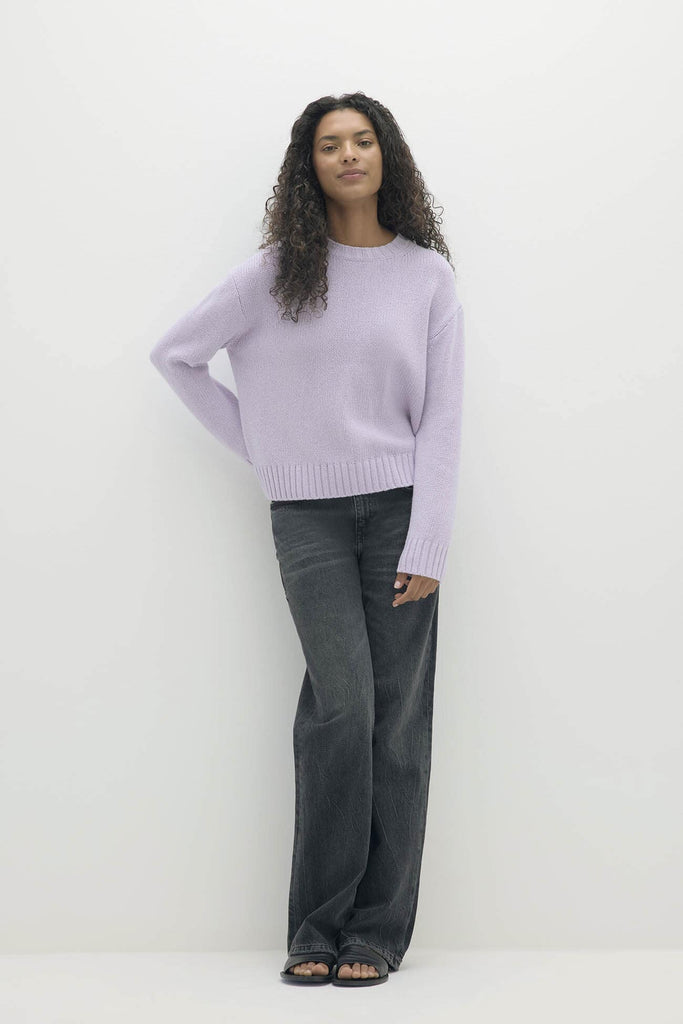 SHELLEY ORGANIC CASHMERE BLEND CREWNECK SWEATER