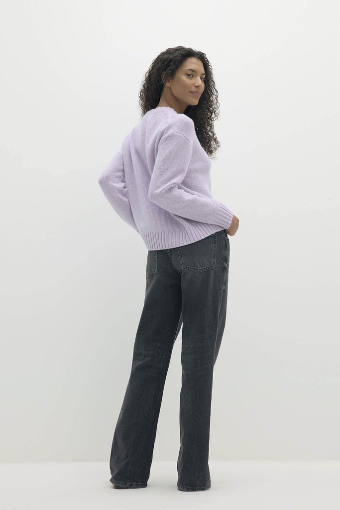 SHELLEY ORGANIC CASHMERE BLEND CREWNECK SWEATER