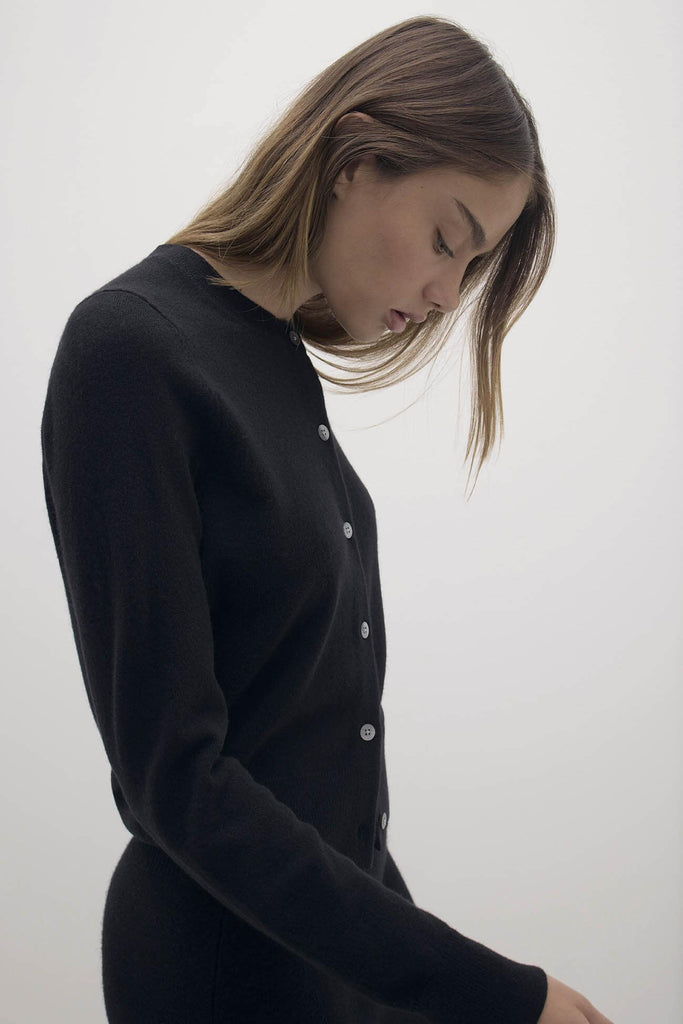 JAYLA BUTTON-UP CASHMERE CARDIGAN