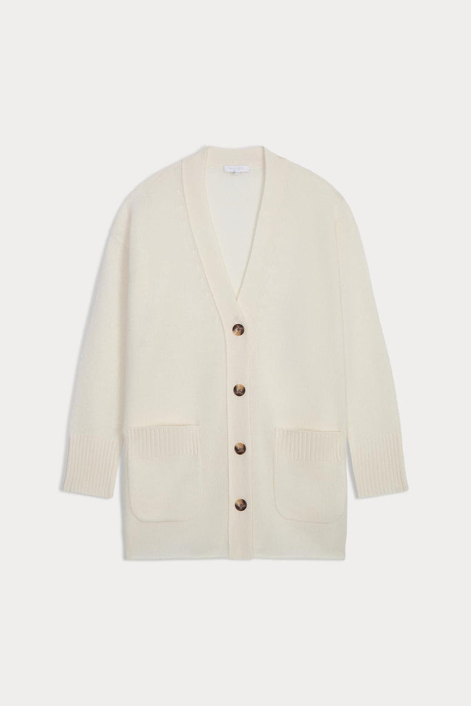 ADELINA BUTTON-UP CASHMERE CARDIGAN