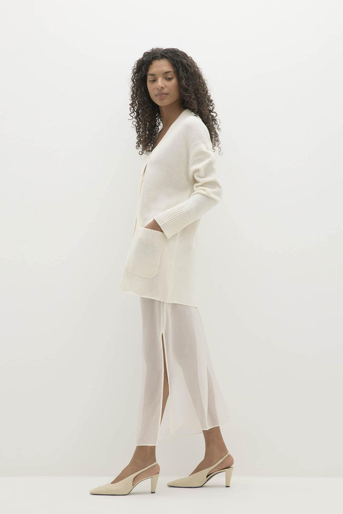 ADELINA BUTTON-UP CASHMERE CARDIGAN