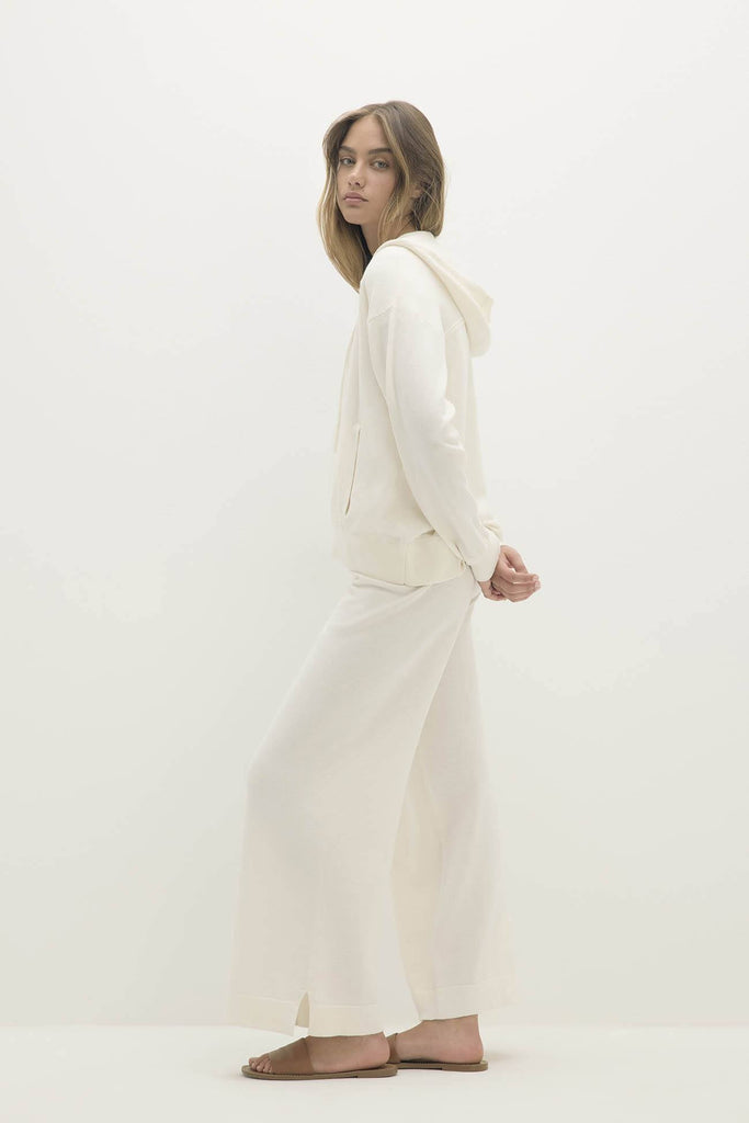 SERENA COTTON CASHMERE ZIP-UP HOODIE