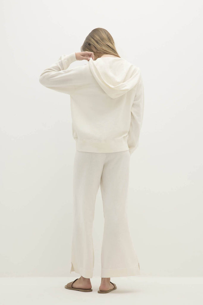 SERENA COTTON CASHMERE ZIP-UP HOODIE