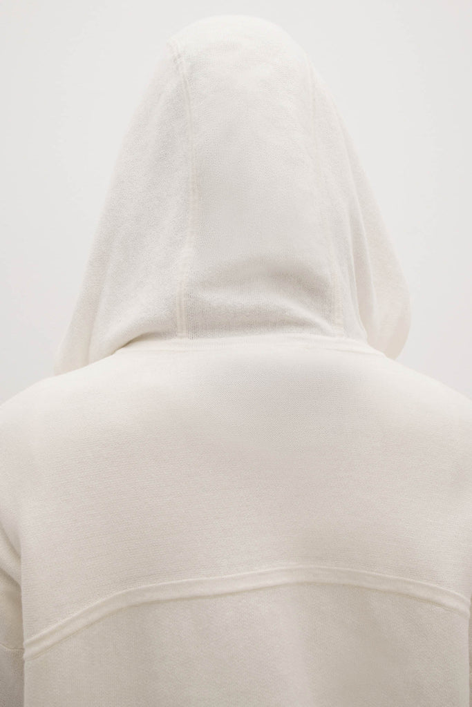 SERENA COTTON CASHMERE ZIP-UP HOODIE