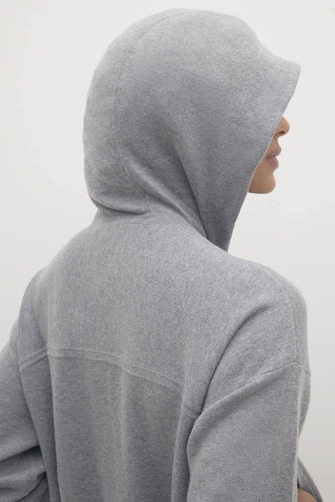 SERENA COTTON CASHMERE ZIP-UP HOODIE