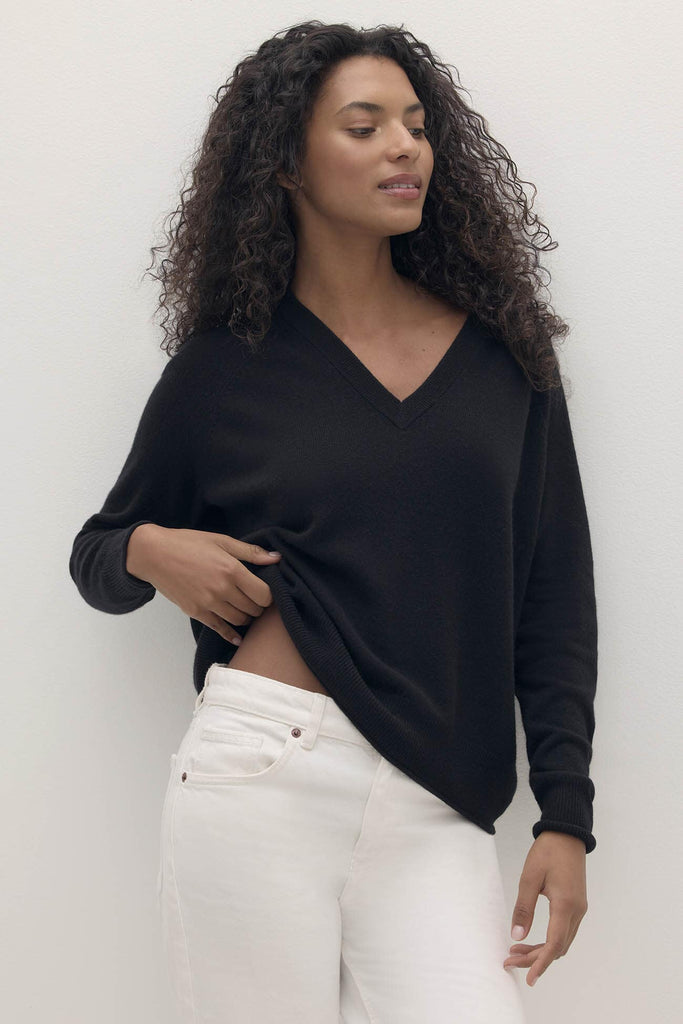HARLYN V-NECK CASHMERE SWEATER