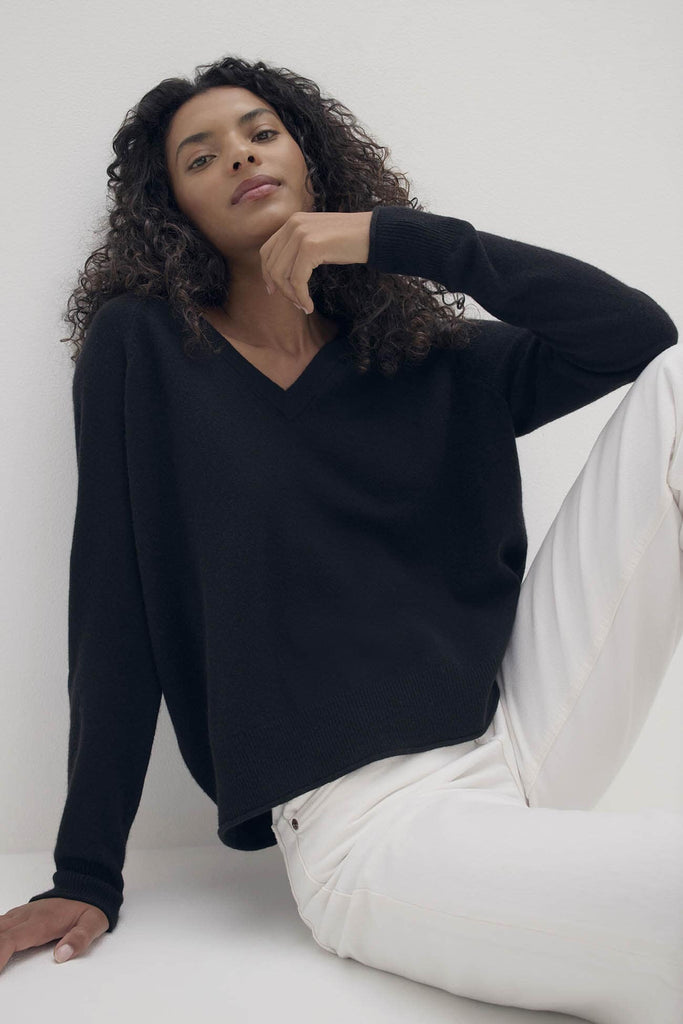 HARLYN V-NECK CASHMERE SWEATER