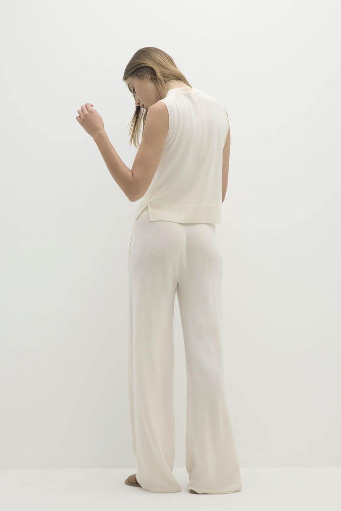 EMMALINE BUTTON-UP CASHMERE SWEATER VEST
