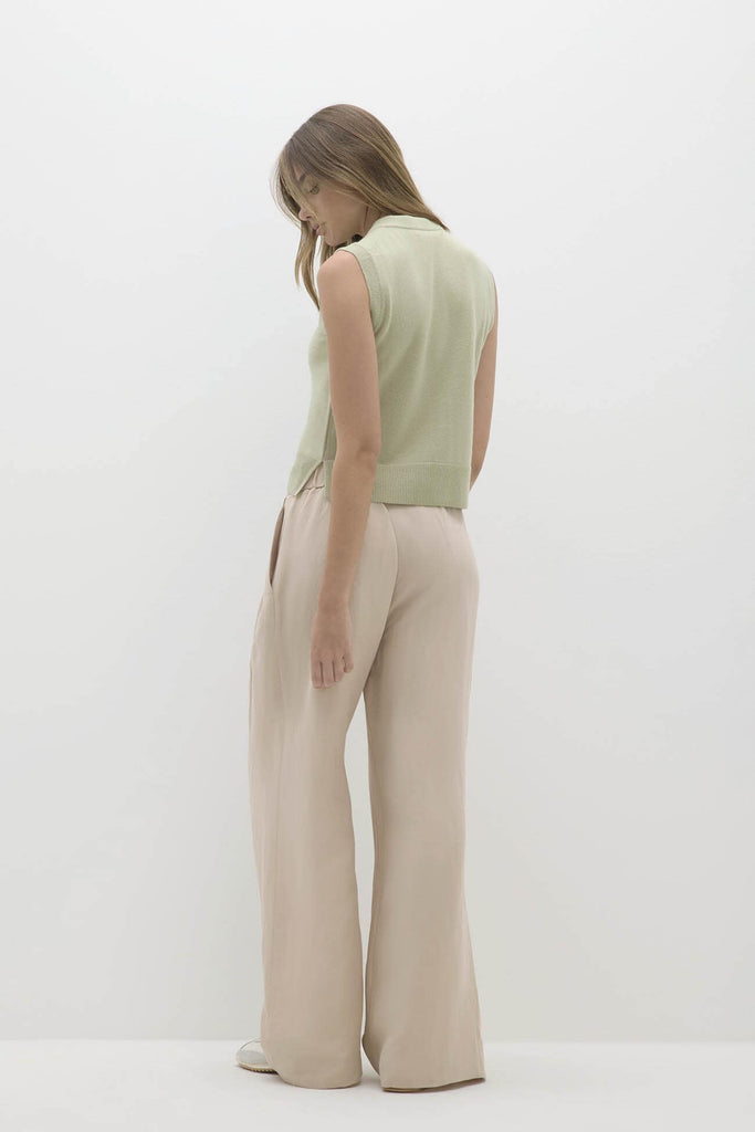 EMMALINE BUTTON-UP CASHMERE SWEATER VEST
