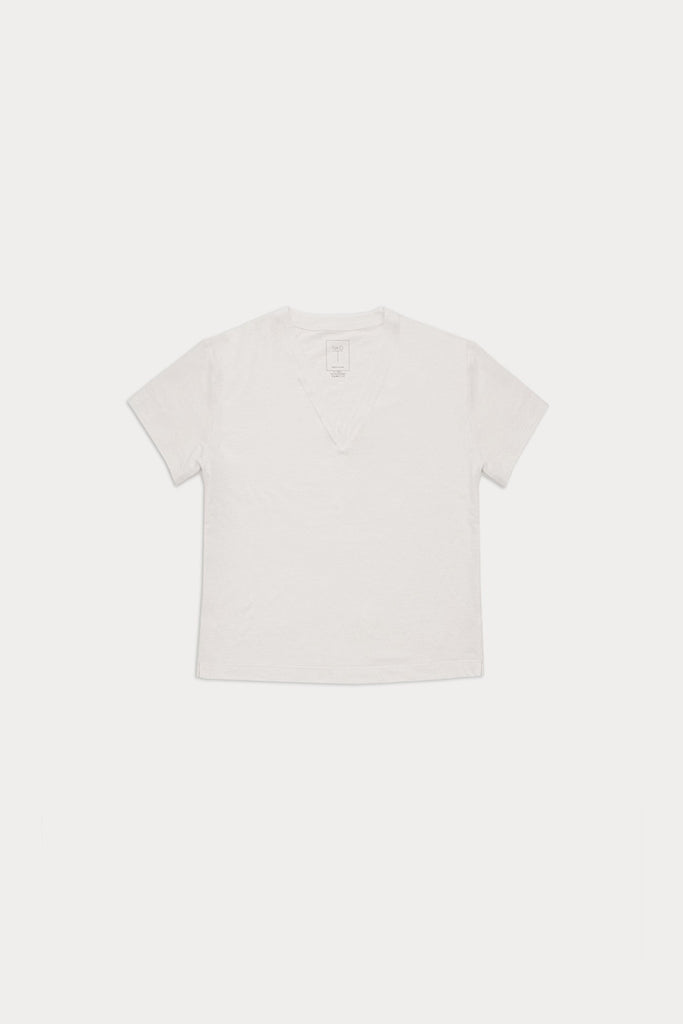 TAWNIE LINEN V-NECK TEE