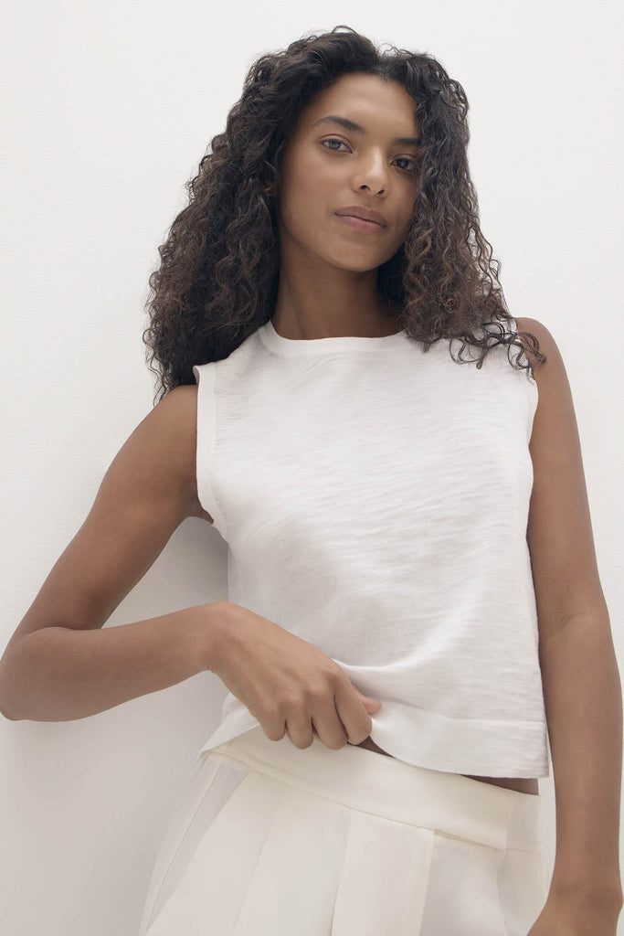GIADA ORGANIC COTTON CREWNECK TANK