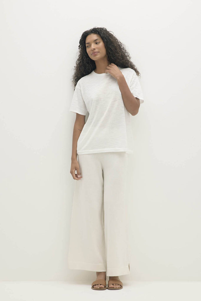 STACI ORGANIC COTTON BOYFRIEND CREWNECK TEE