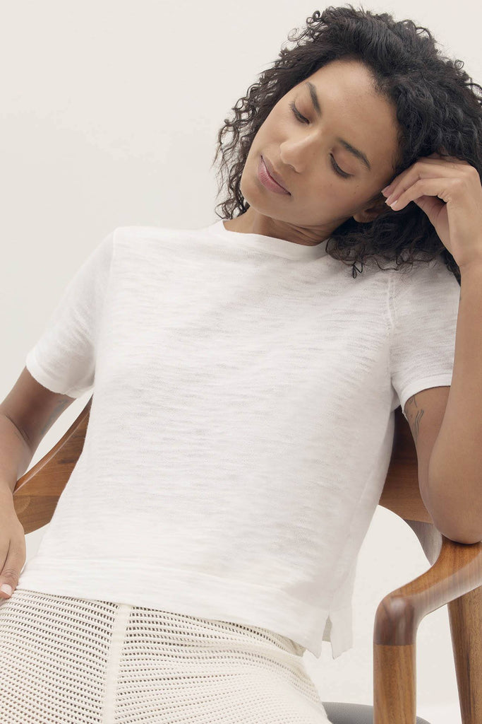 NELLA ORGANIC COTTON CREWNECK TEE