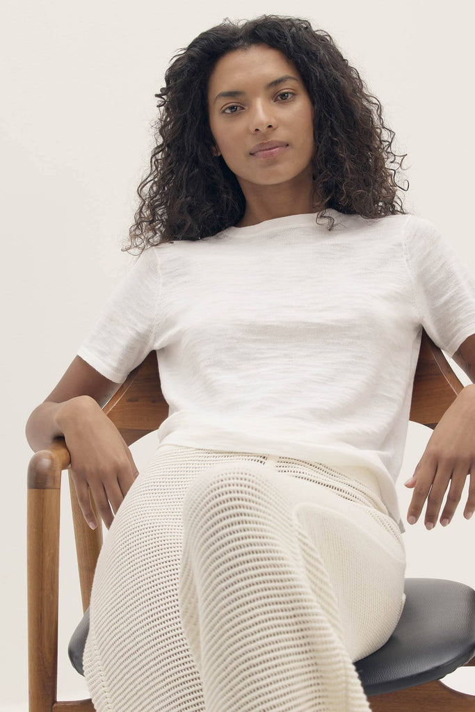 NELLA ORGANIC COTTON CREWNECK TEE