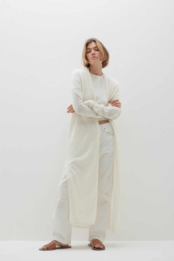 FAYE LONGLINE CASHMERE CARDIGAN