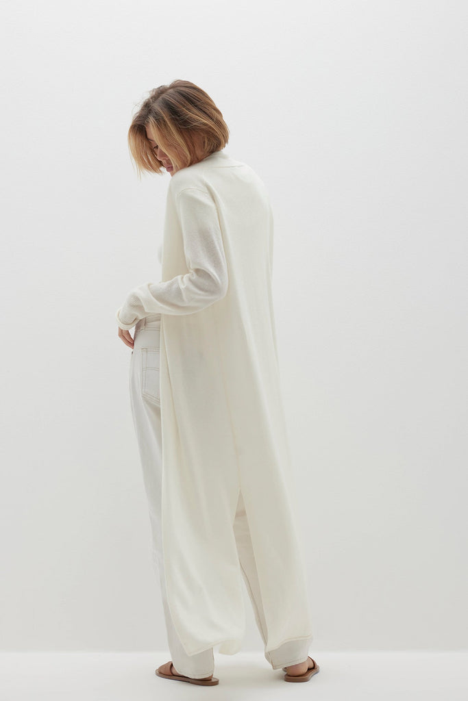 FAYE LONGLINE CASHMERE CARDIGAN