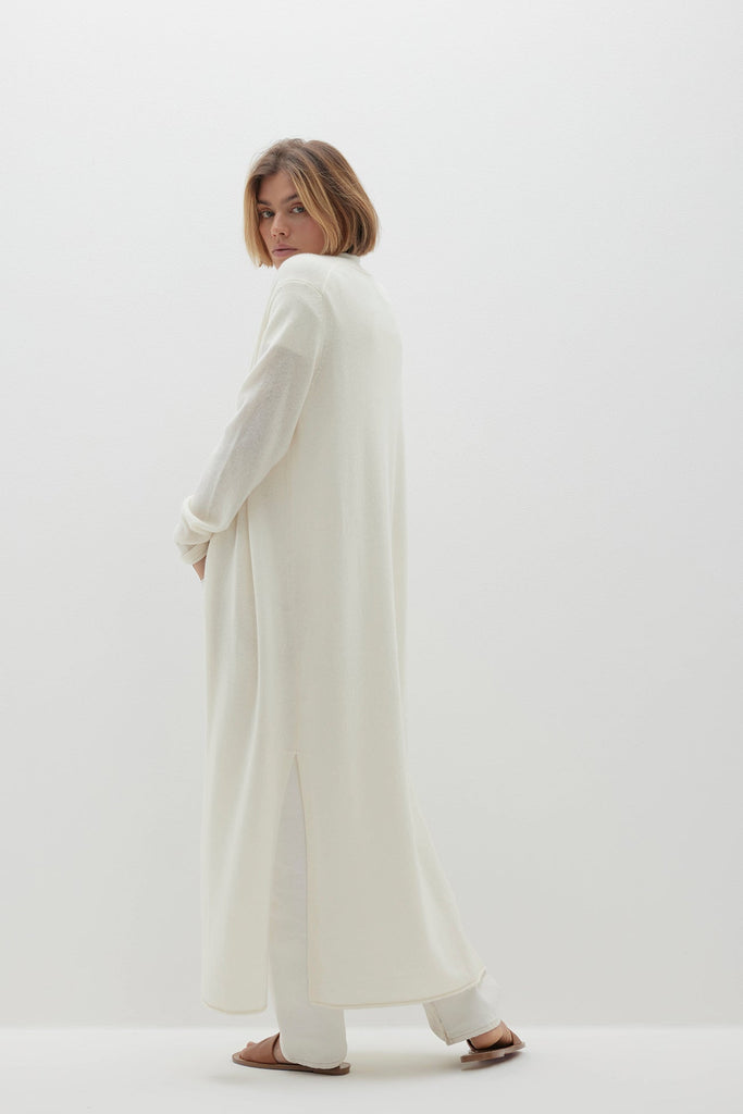FAYE LONGLINE CASHMERE CARDIGAN