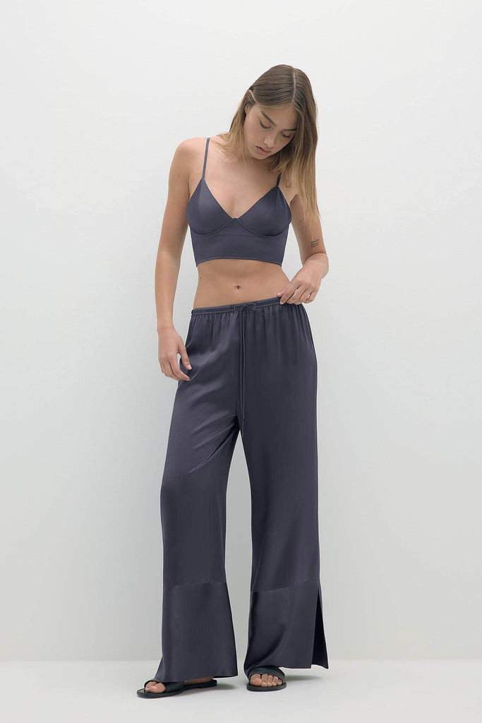 MOLLY SILK WIDE-LEG PANT