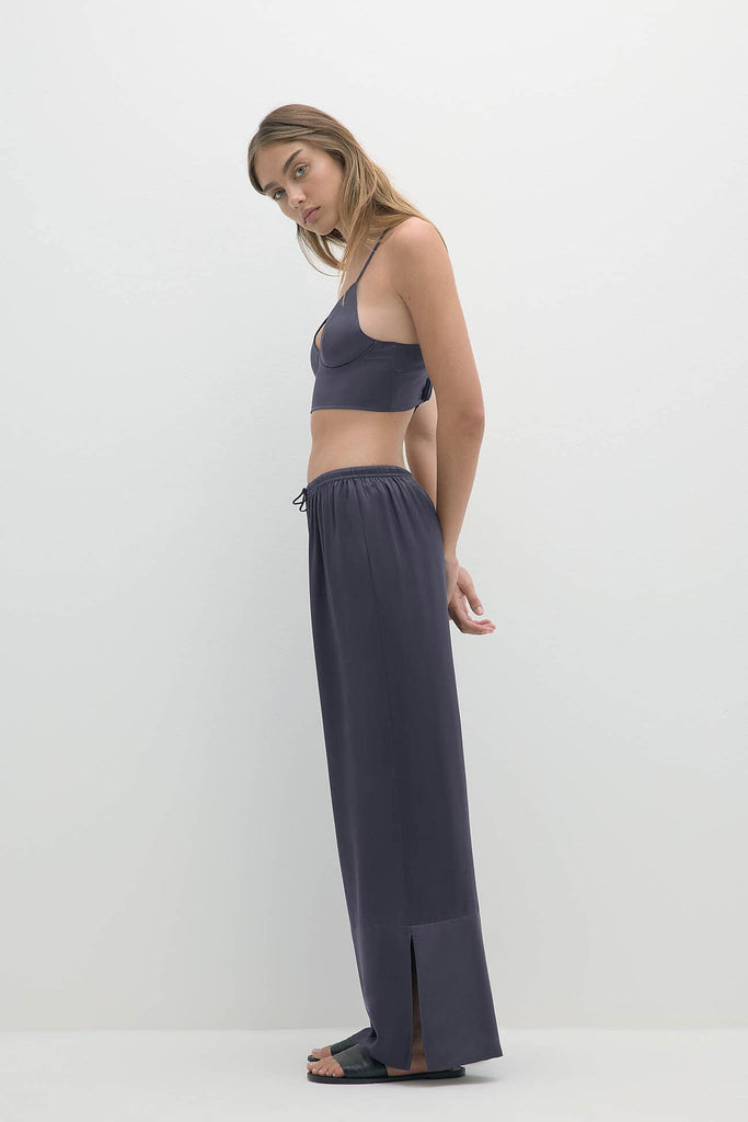 MOLLY SILK WIDE-LEG PANT